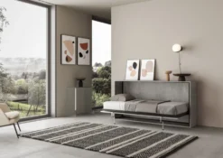 Letto singolo a scomparsa in più colori KNDO2