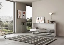 Letto singolo a scomparsa in più colori KNDO2