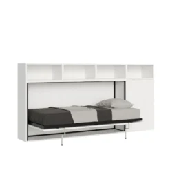Letto singolo bianco frassino a scomparsa KNDA