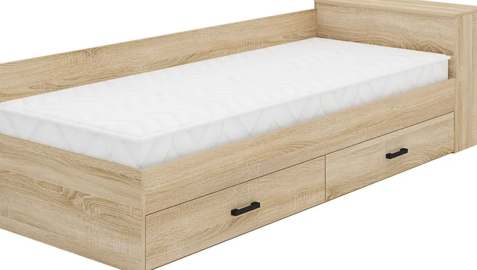 Letto singolo con cassetti LMG1