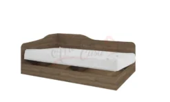 Letto singolo con contenitore ad angolo 82x190 LI 2004
