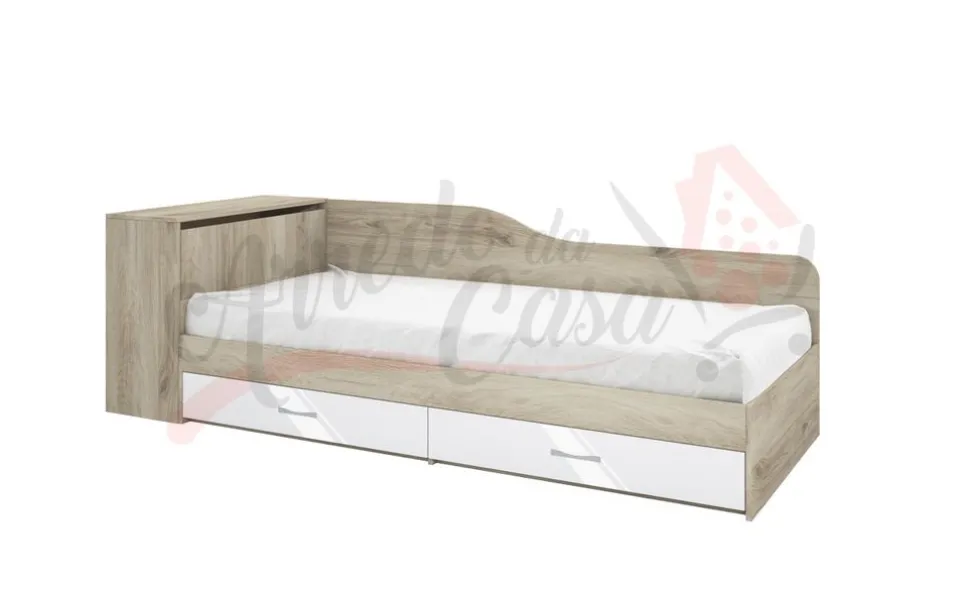 Letto singolo con due cassetti 82x190 LI 2005