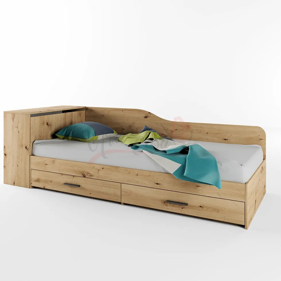 Letto singolo con due cassetti 82x190 LI 2005