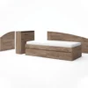Letto singolo moderno 90x200cm marrone LG61