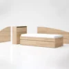 Letto singolo moderno 90x200 rovere LG61