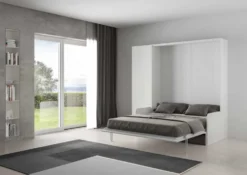 Letto una piazza e mezza a scomparsa con divano e colonna KNT6