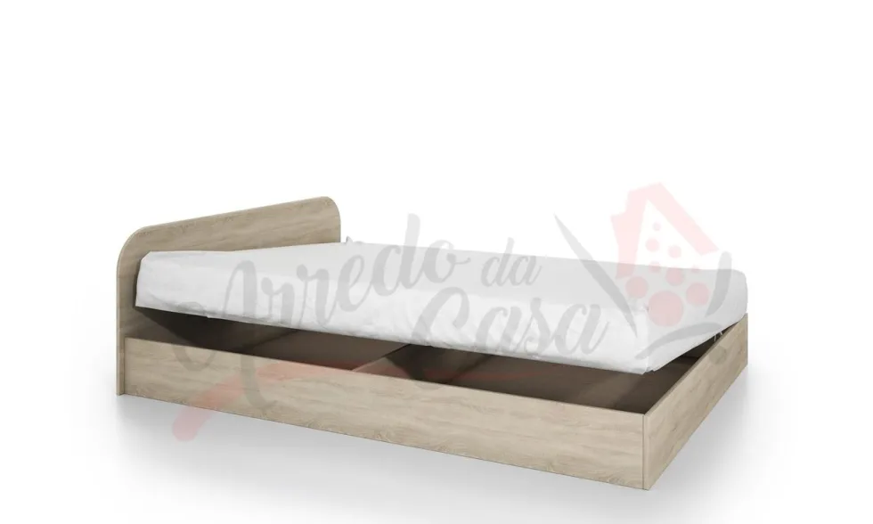 Letto una piazza e mezza con contenitore LI 2011