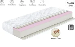 Letto una piazza e mezza moderno 120x200 bianco lucido e antracite lucido LG62