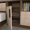 Letto una piazza e mezza 120x190 rovere chiaro e scuro LI2