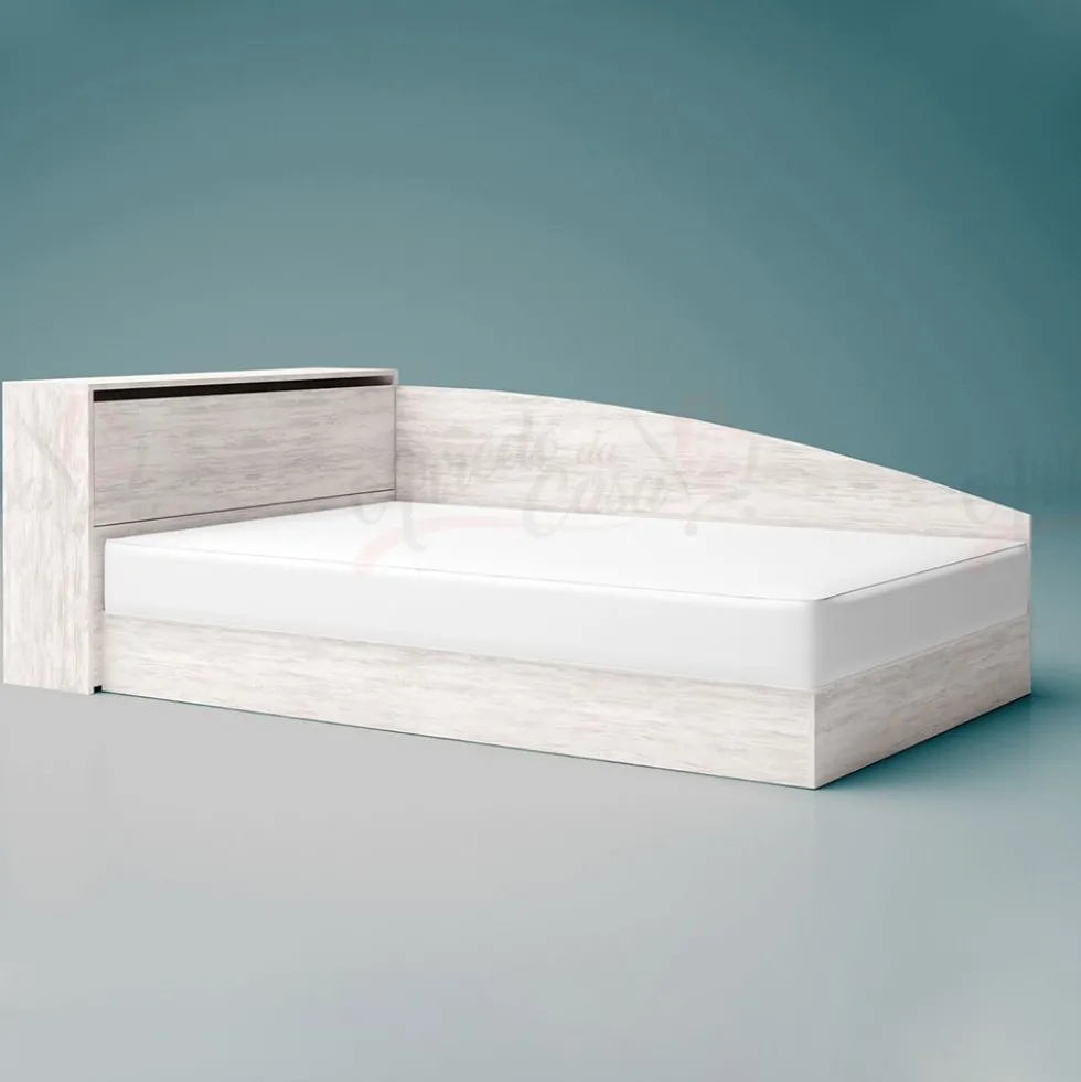 Letto una piazza e mezzo con contenitore LG9