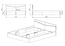 Letto una piazza e mezzo con contenitore LI 2010