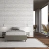 Letto 140x190cm alla francese sommier in similpelle cappuccino LIT257