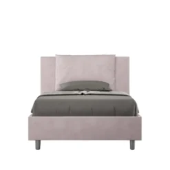 Letto 120x210cm contenitore con cuscino in microfibra glicine lilla LIT170