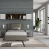 Letto 120x190cm contenitore con cuscino in similpelle cappuccino LIT160