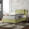 Letto 120x210cm contenitore con tre bottoni in microfibra tè verde LIT188
