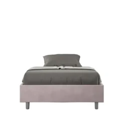Letto 120x190cm contenitore sommier in microfibra glicine lilla LIT138