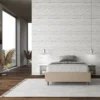Letto 120x210cm contenitore sommier in similpelle tortora LIT144