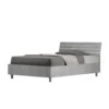 Letto 120x190cm contenitore testata inclinata cemento LIT252