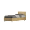 Letto 80x190cm testiera dritta effetto legno quercia LIT85