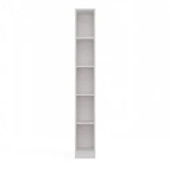Libreria a colonna 25x182 cm salvaspazio bianco opaco LBT19