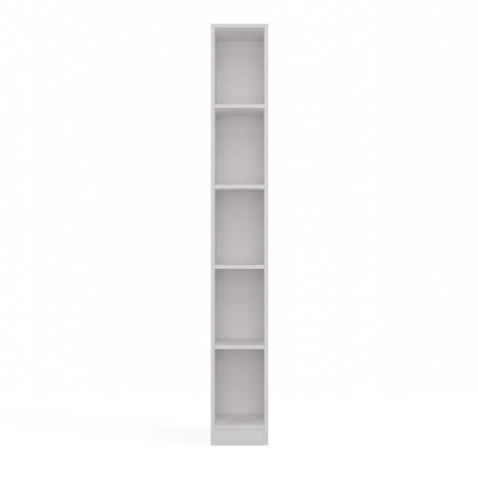 Libreria a colonna 25x182 cm salvaspazio bianco opaco LBT19