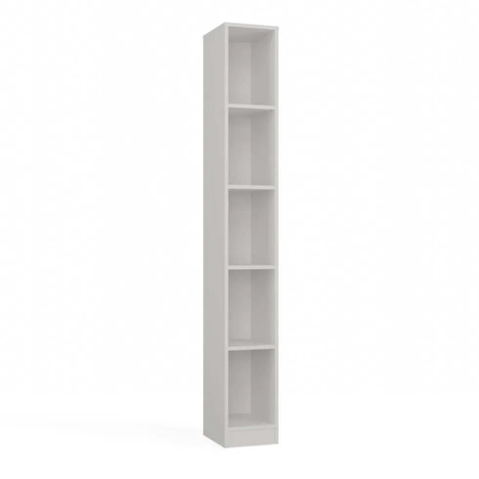 Libreria a colonna 25x182 cm salvaspazio bianco opaco LBT19