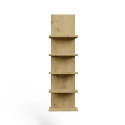 Libreria a muro 29,5x100 cm a 5 ripiani rovere LBT22