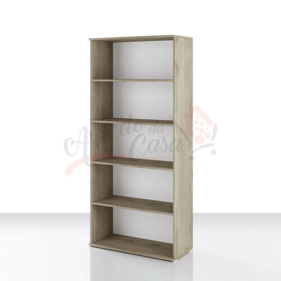 Libreria larga 80 cm rovere chiaro LUI5