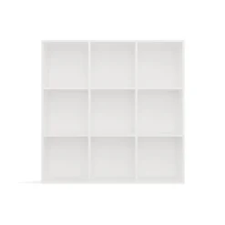 Libreria moderna 110,5 cm quadrata bianco opaco LBT16