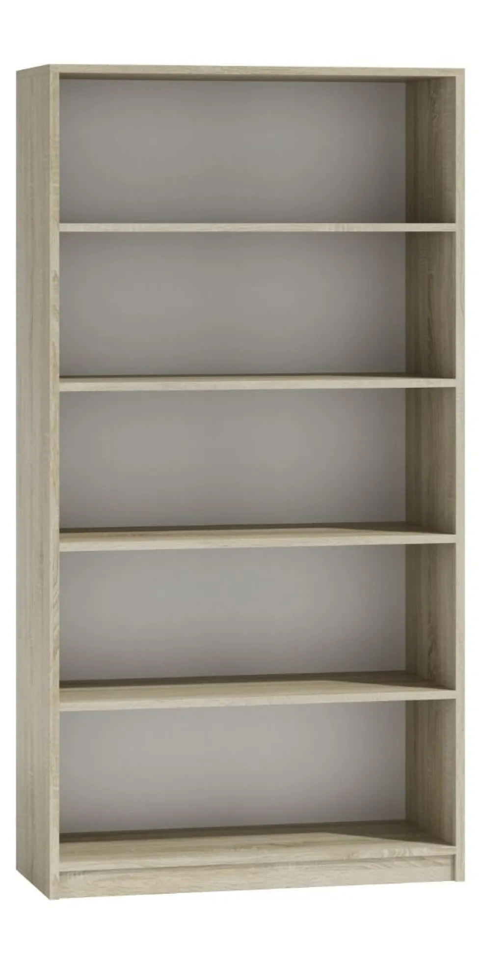 Libreria moderna 80x182x30 cm con 4 ripiani rovere chiaro LBT3