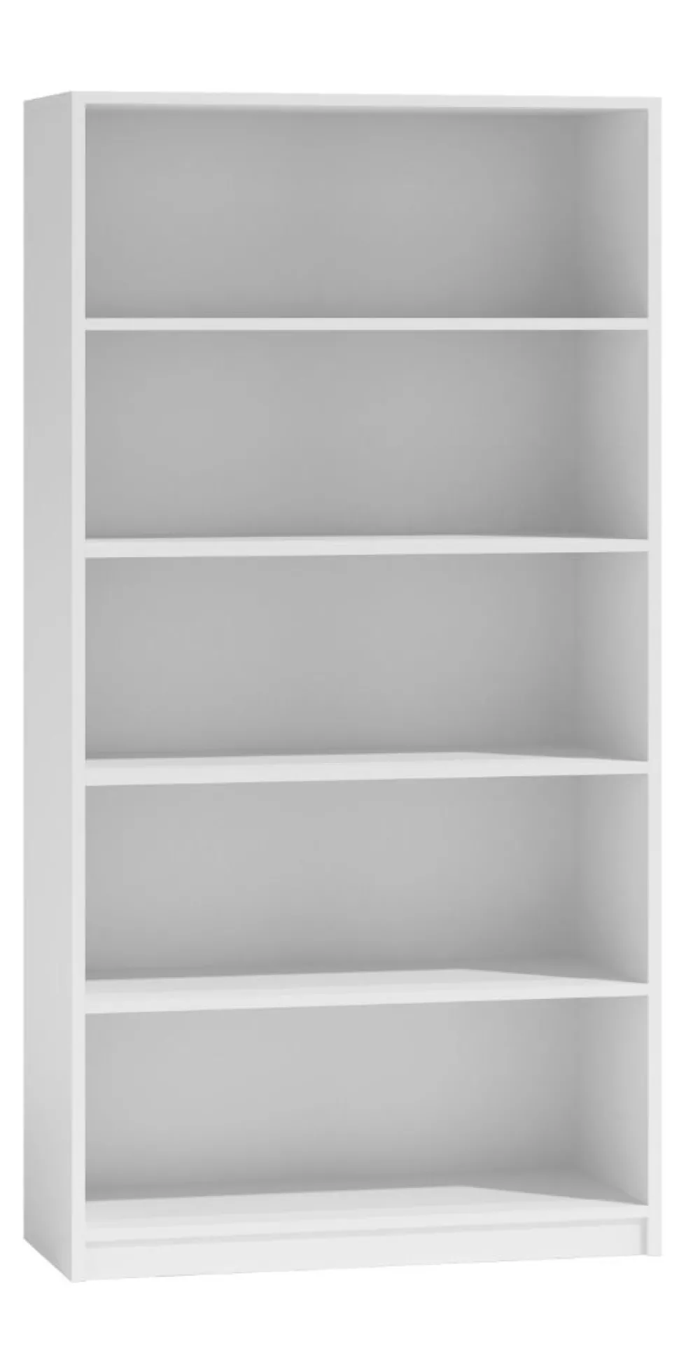 Libreria moderna 80x182x30 cm con 4 ripiani bianca LBT3