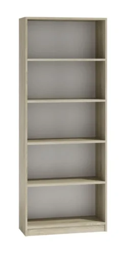 Libreria moderna 60x182x30 cm con 4 ripiani rovere chiaro LBT2