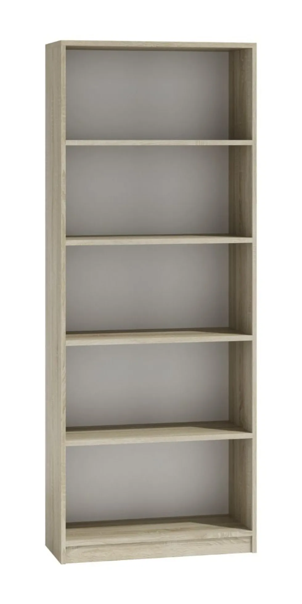 Libreria moderna 60x182x30 cm con 4 ripiani rovere chiaro LBT2