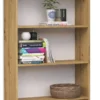 Libreria moderna 60x182x30 cm con 4 ripiani rovere naturale LBT2