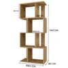 Libreria moderna 59,5x140x30 cm rovere naturale LBT9