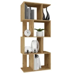 Libreria moderna 59,5x140x30 cm rovere naturale LBT9
