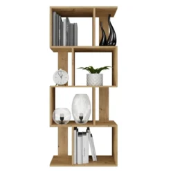 Libreria moderna 59,5x140x30 cm rovere naturale LBT9