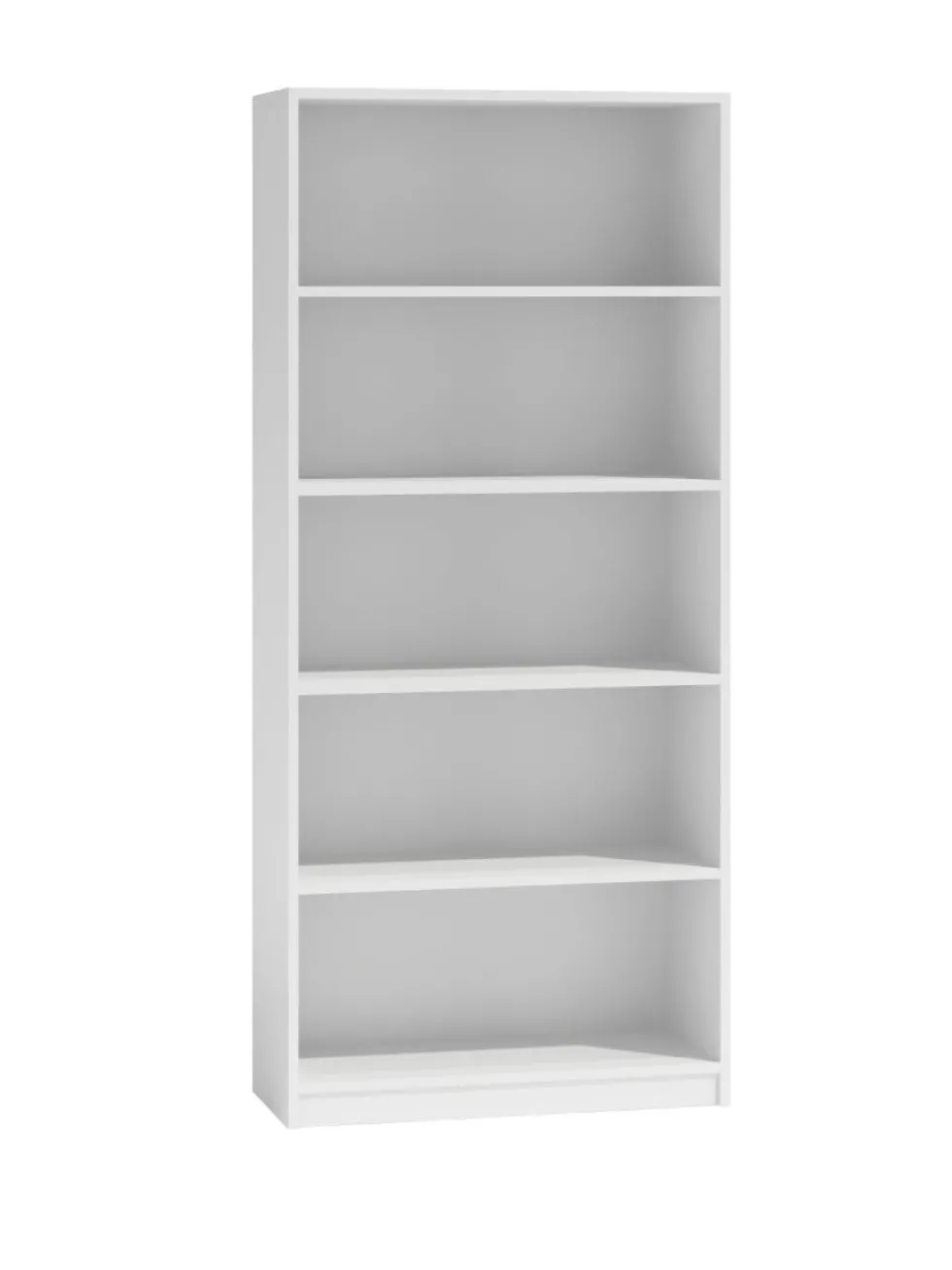 Libreria moderna 60x182x30 con 4 ripiani cm bianca LBT2