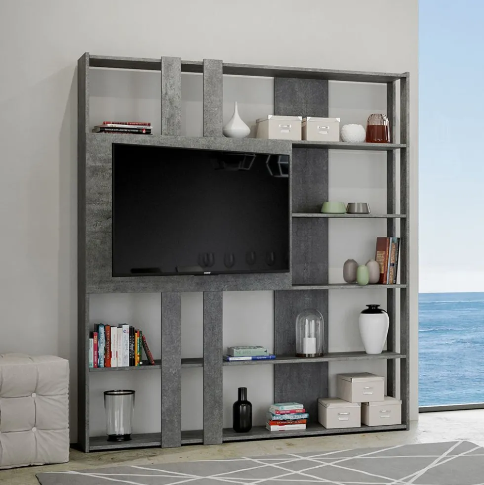 Libreria porta Tv Made in Italy KTL