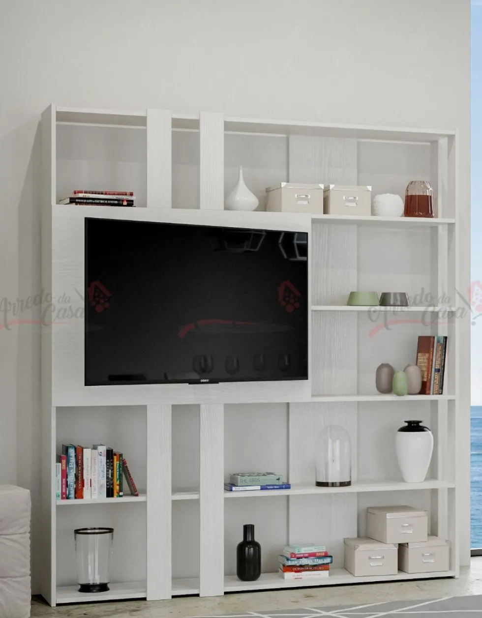Libreria porta Tv Made in Italy KTL