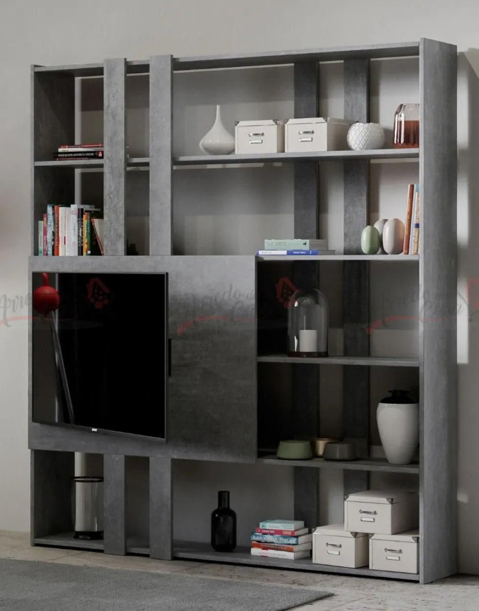 Libreria porta Tv Made in Italy KTH