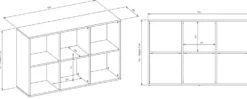 Libreria salvaspazio 110x75 cm bianca LBT14