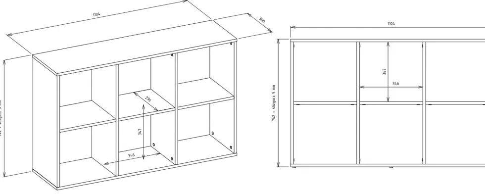 Libreria salvaspazio 110x75 cm bianca LBT14