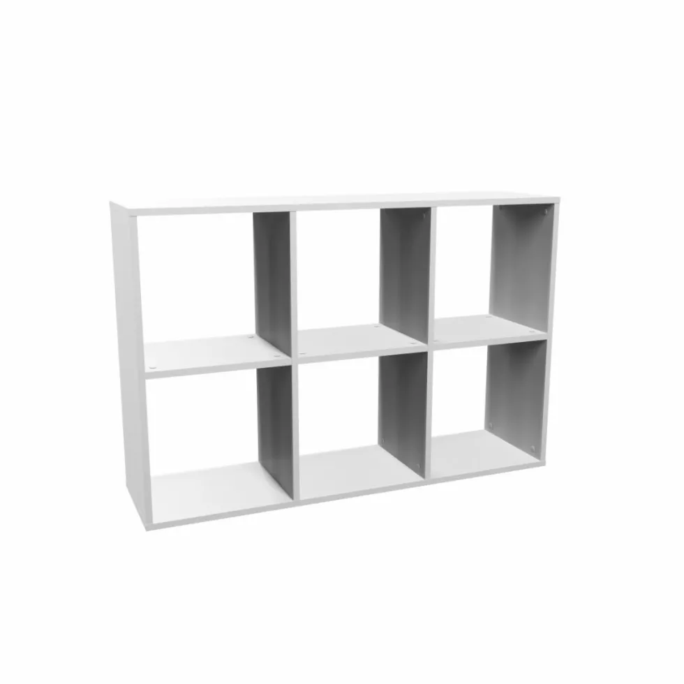 Libreria salvaspazio 110x75 cm bianca LBT14