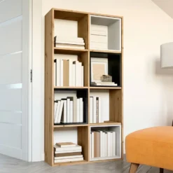 Libreria salvaspazio 147x75 cm rovere LBT15