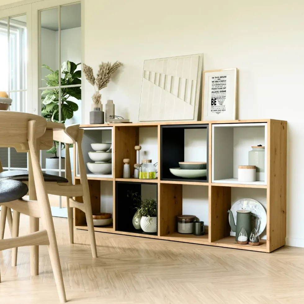 Libreria salvaspazio 147x75 cm rovere LBT15