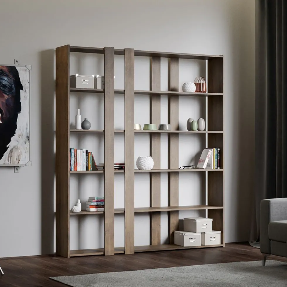 Libreria soggiorno moderna Made in Italy KTA
