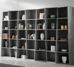 Libreria soggiorno moderna TRK7
