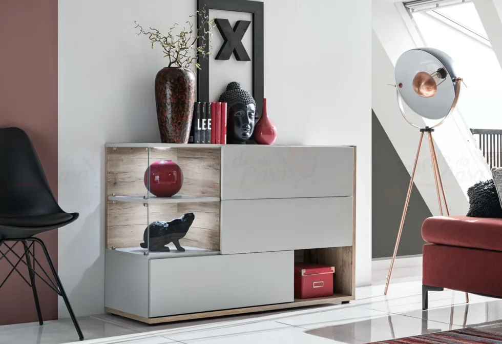 Madia con vetrinetta moderna MP1
