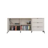 Madia da soggiorno elegante 183x75 cm in beige e rovere MT2